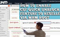 HOW TO ALLOW QUICK UNBLOCK CSF ACTION TO RESELLER
