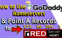 How to use GoDaddy's Nameservers and point A Records to Redserverhost