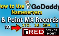 How to use GoDaddy's Nameservers and point MX Records to Redserverhost