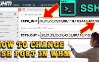 HOW TO CHANGE SSH PORT IN WHM ROOT