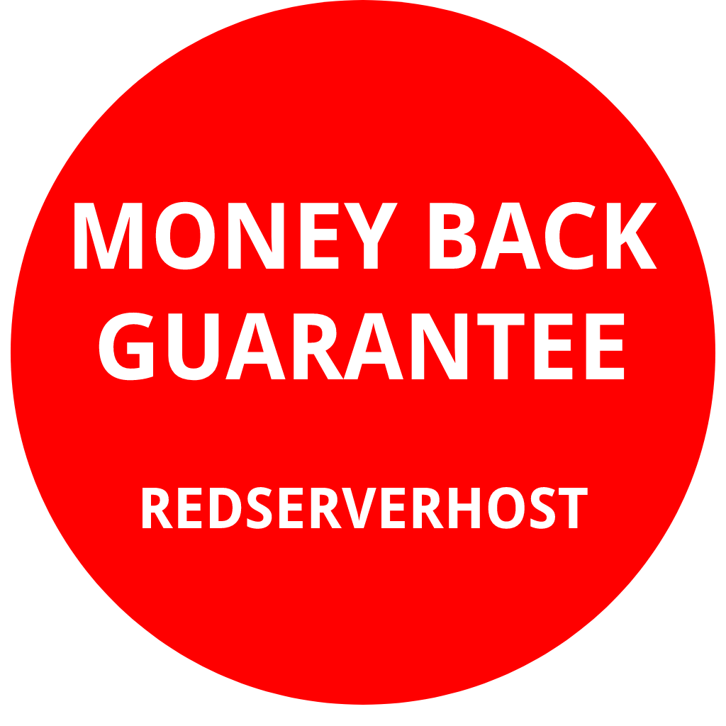 money back guarantee with redserverhost.com