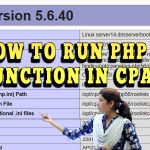HOW TO RUN PHP INFO FUNCTION IN CPANEL