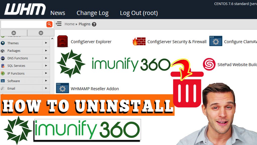 HOW TO UNINSTALL IMUNIFY360 IN WHM ROOT