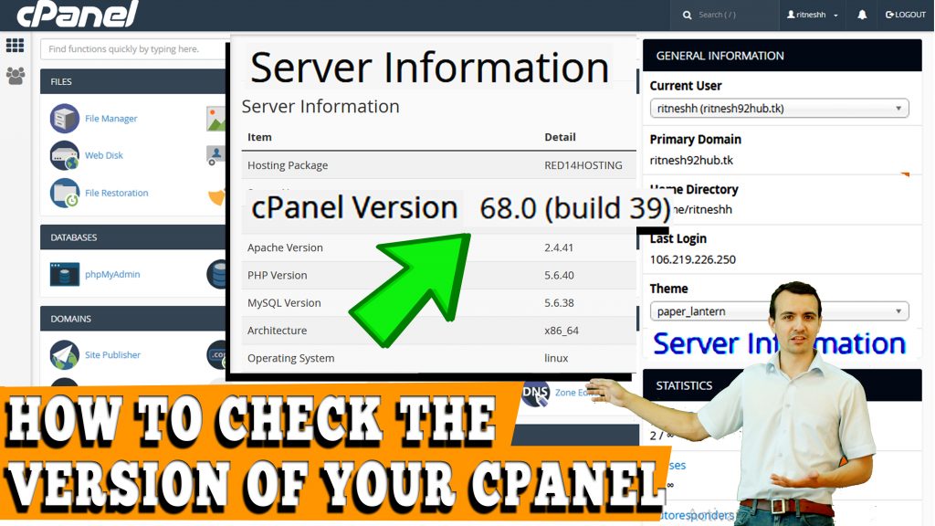 How to Check the Version of Your cPanel through cPanel