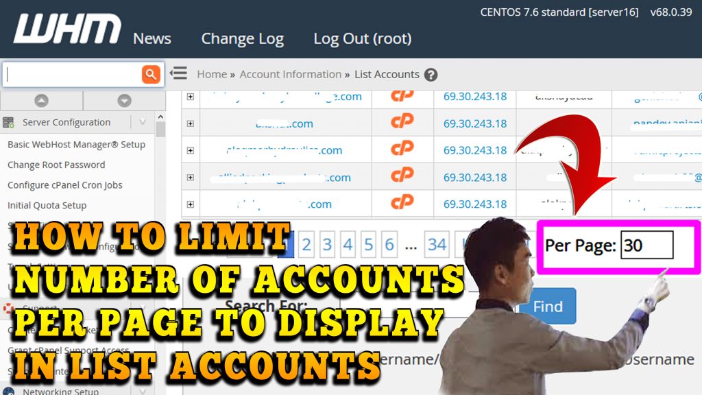 limit Number of Accounts per page to display in "List Accounts"