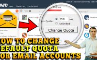 How to change default quota for Email Accounts in WHM