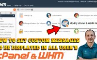 How to set custom messages to be displayed in all of your user's cPanel & WHM dashboard