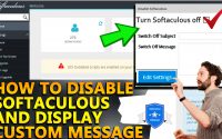 How to Disable Softaculous & display custom message