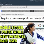 How to disable username prefix in database name and database users in WHM