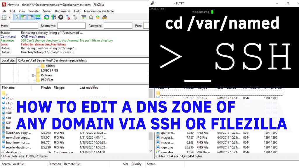 How to Edit a DNS Zone of any domain via SSH or WinSCP/Filezilla