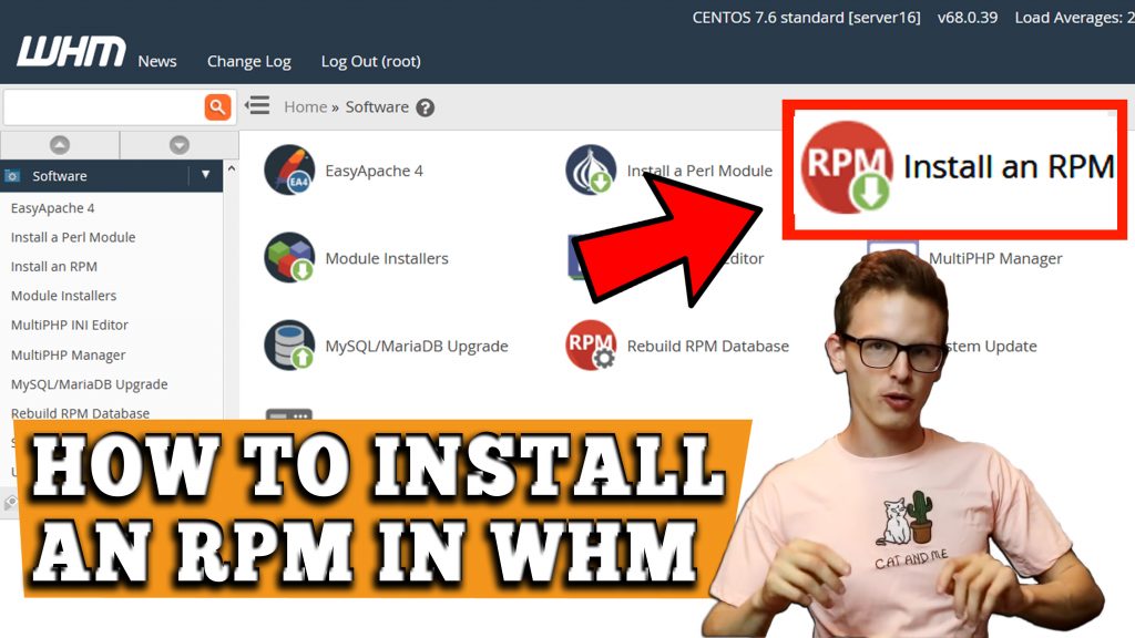 How to Install an RPM in WHM root