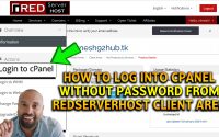 How to log into cPanel without using password via RSH client area