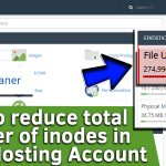 How to reduce number of inodes in your hosting account