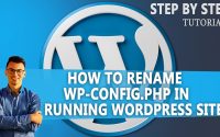 how to rename wp config php in a live running WordPress site