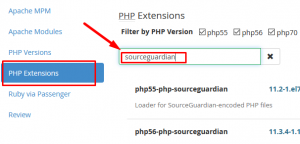 How to enable Source Guardian PHP Loader in WHM