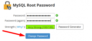 How to change MySQL root password in WHM