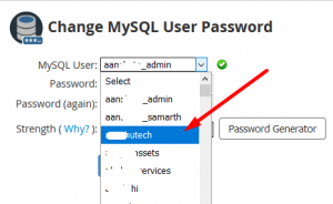 How to change MySQL User Password in WHM