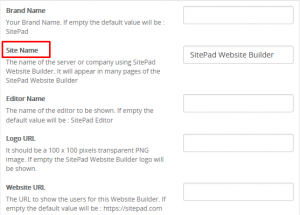 How to configure Rebranding settings in Sitepad