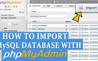How to Import MySQL database with phpMyAdmin