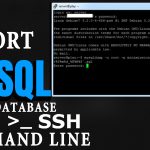 How to Import MySQL Database using SSH Command line