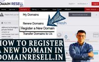 HOW TO REGISTER A DOMAIN FROM DOMAINRESELL PANEL
