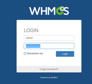 HOW TO LOGIN TO WHMCS DASHBOARD
