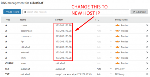 Changes required in Cloudflare while changing your hosting provider