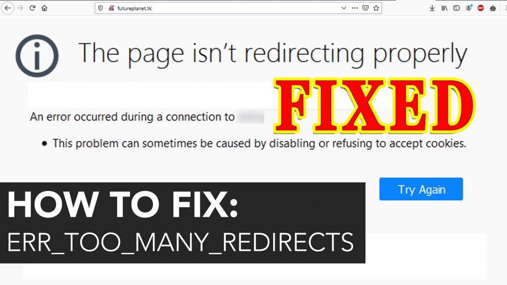 How to Fix error-The page isn’t redirecting properly issue in WordPress