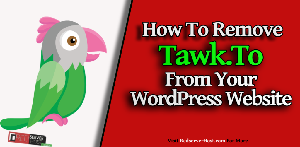How to remove tawk to from wordpress website