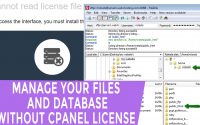 How to Manage your Files and Database without cPanel license