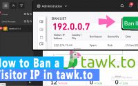 How to Ban a Visitor in tawk.to Online Chat System