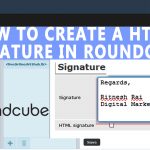 How to Create HTML Signature in Roundcube Webmail