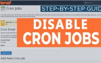 How to Disable Cronjob in cPanel