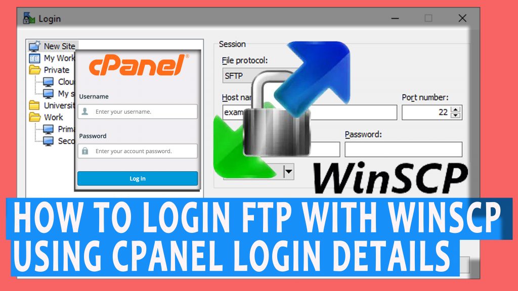 How to login FTP with WinSCP by using cPanel login details