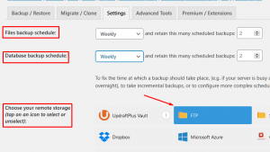 How to Backup a WordPress site to Remote FTP via WP Plugin