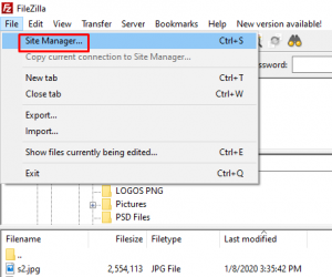 How to logout from FTP in Filezilla?