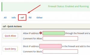 How to Remove all blocked IPs from CSF in WHM root
