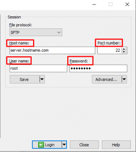 How to Connect FTP/SFTP in WinSCP as Root