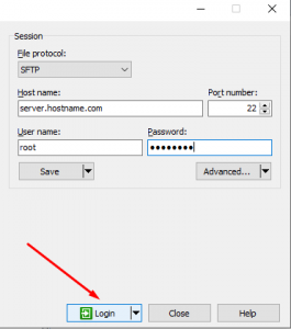 How to Connect FTP/SFTP in WinSCP as Root