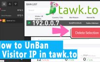 How to Unban A Visitor IP in tawk.to Online Chat System