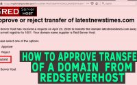 how to approve transfer of any domain in redserverhost