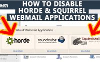 How to disable 'Horde & Squirrel' Webmail application from WHM Root