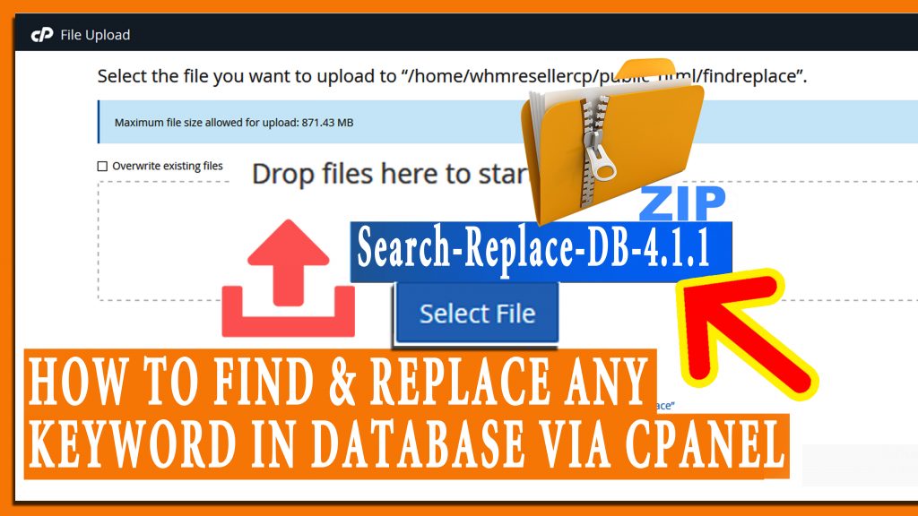 How to find and replace any keyword in your database via cPanel