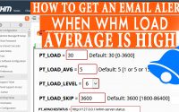 How to Get Email alert whenever WHM Load Average is high