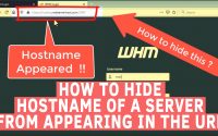 How to hide hostname of server from appearing in the URL
