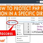 How to protect PHP file execution in a specific directory