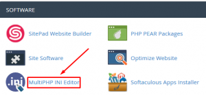How to increase upload max size from Multi PHP INI editor
