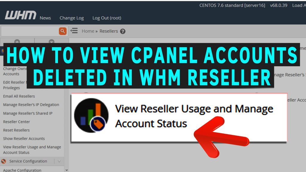 How to Find which cPanel accounts were deleted in a WHM Reseller