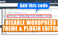 How to Disable the WordPress Editors for Themes and Plugins