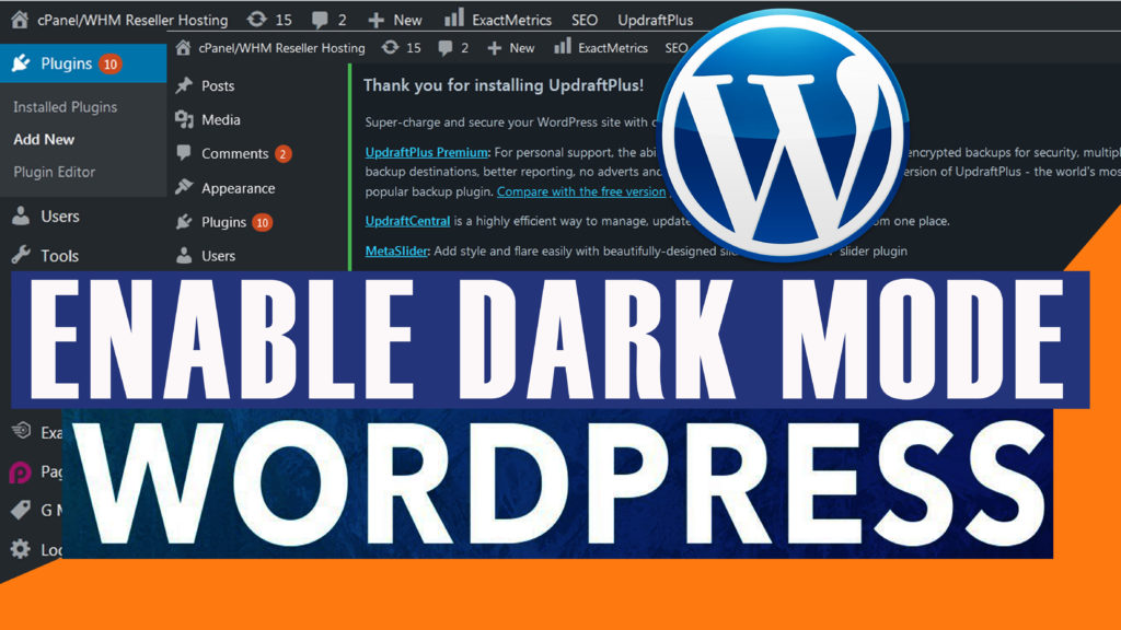 How to use Dark Mode on your WordPress dashboard